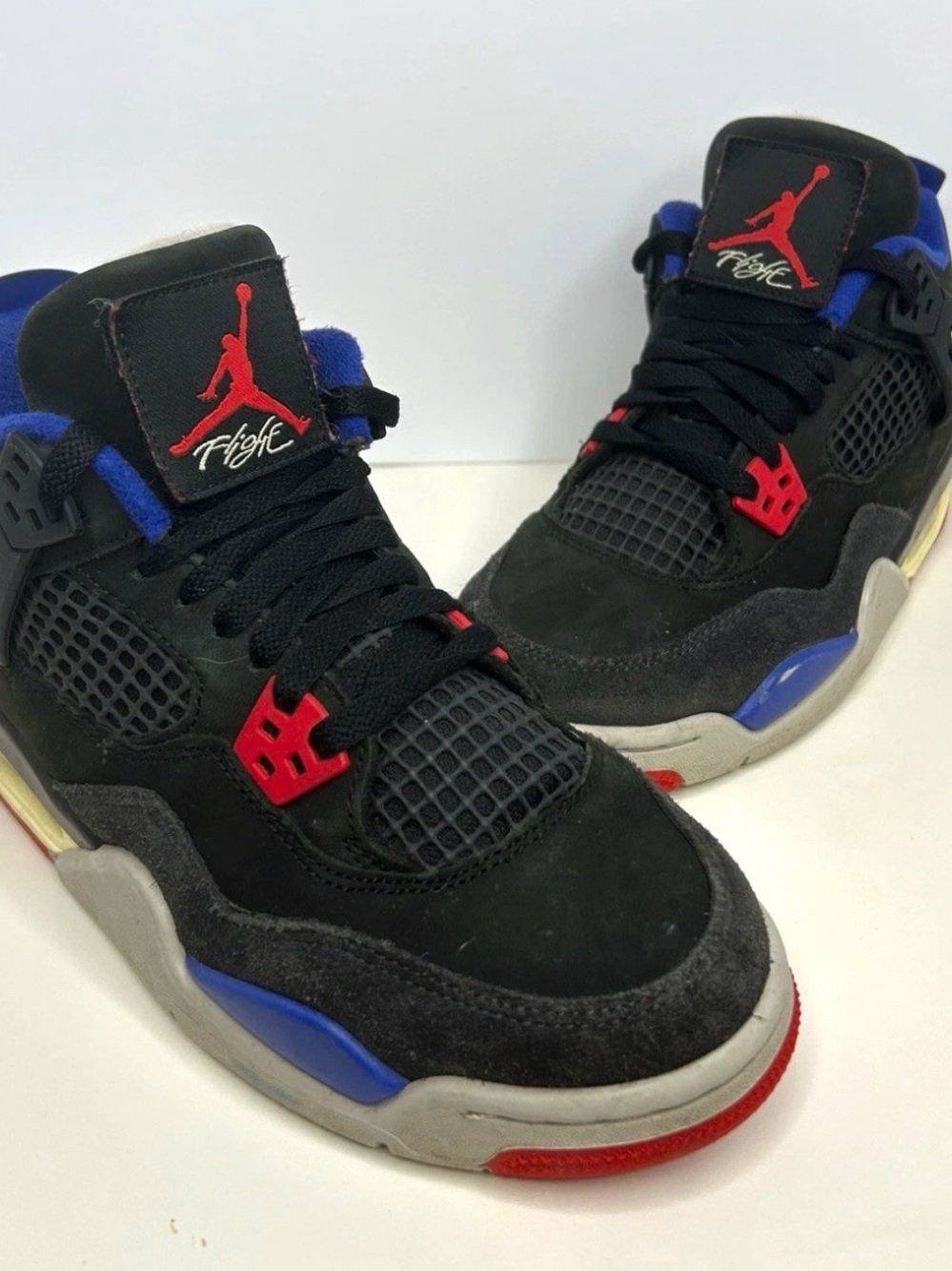 Jordan Air Jordan 4 Retro Rare Air Kids Sneaker US 5 Black/Red/Blue